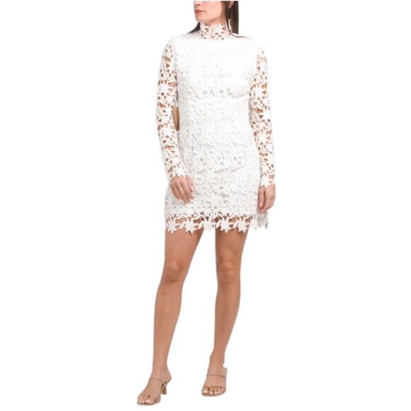 JL LUXE LABEL Dresses & Skirts - JL LUXE LABEL Long Sleeve Lace Mini Dress